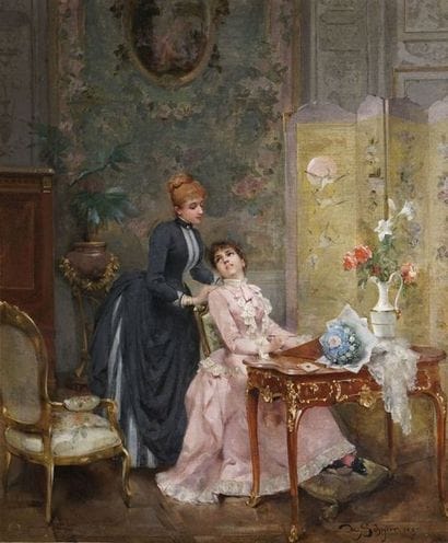 DE SCHRYVER Louis-Marie, 1862-1942 La confidence,...