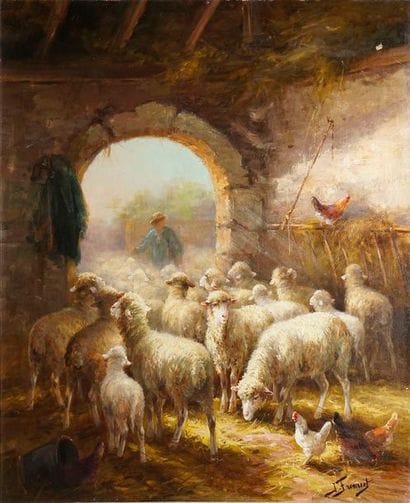 FROMENT Jeanne, XIX-XXe siècle La sortie...