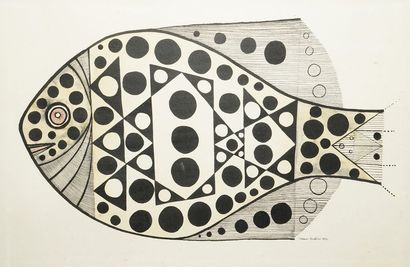 MARTINS Aldemir, 1922-2006 Poisson, 1956...
