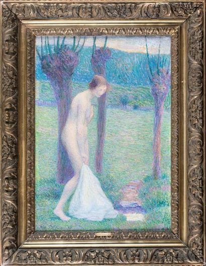 PETITJEAN Hippolyte, 1854-1929 Baigneuse,...