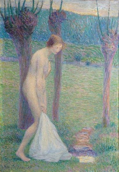 PETITJEAN Hippolyte, 1854-1929 Baigneuse,...