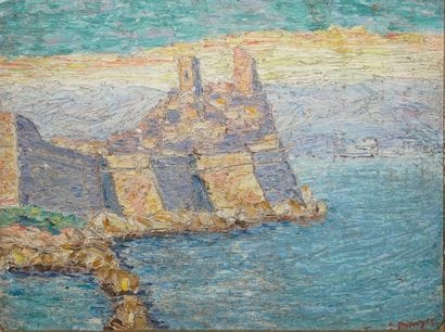 ECOLE MODERNE Antibes, vieux remparts, 1927...