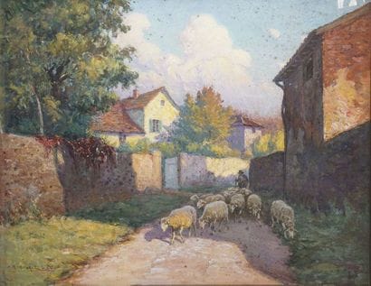 HUGREL Claude Honoré, 1880-1944 Retour du...