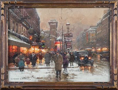 CORTES Édouard, 1882-1969 La porte Saint-Denis,...