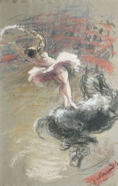 GABORIAUD Josué, 1883-1955 Écuyères de cirque...