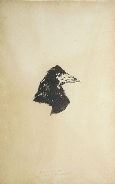 MANET Édouard, 1932-1883 Tête de corbeau...