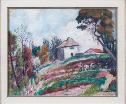 O'CONOR Roderic, 1860-1940 Paysage au cheval...