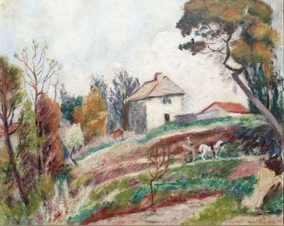 O'CONOR Roderic, 1860-1940 Paysage au cheval...