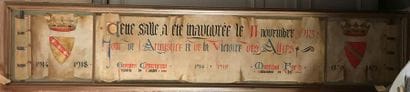 GUERIN Ernest, 1887-1952 Banderole calligraphiée...