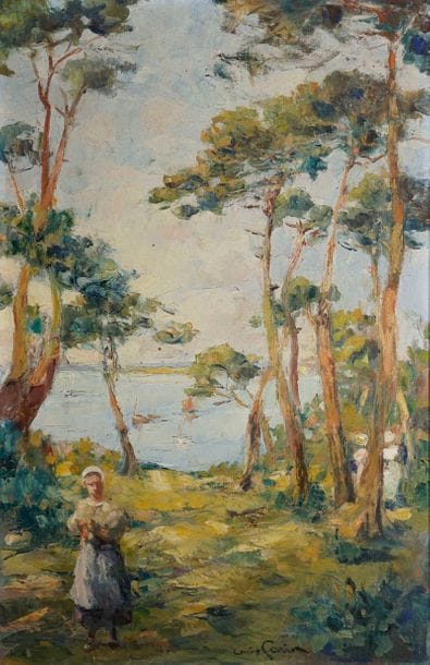 GARIN Louis, 1888-1959 Bretonnes dans la...