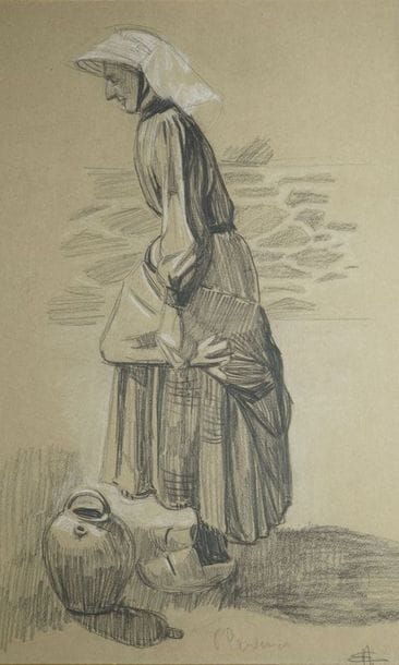 MÉHEUT Mathurin, 1882-1958 Paysanne à la...