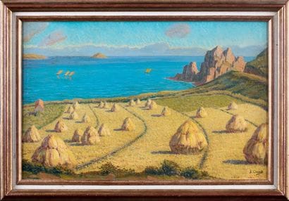 CLOUARD Albert, 1866-1952 Les meules à Trestignel,...