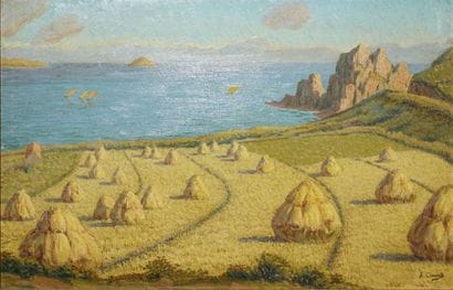 CLOUARD Albert, 1866-1952 Les meules à Trestignel,...