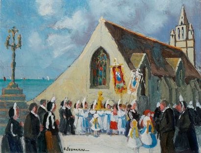 JEANNEAU Fernand, 1884-1966 Pardon de Notre-Dame...
