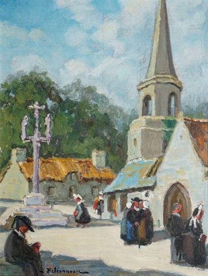 JEANNEAU Fernand, 1884-1966 Vieille chapelle...