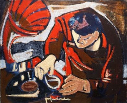 FRIBOULET Jef, 1919-2003 Le gramophone, 1956...