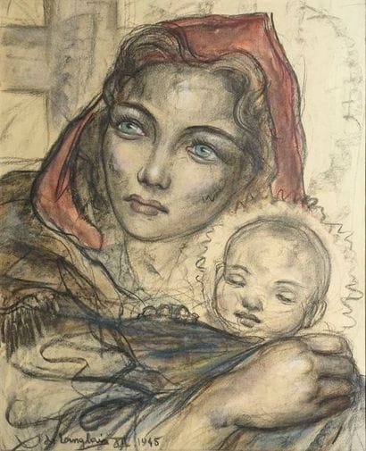 LANGLAIS Xavier de, 1906-1975 Maternité XII,...