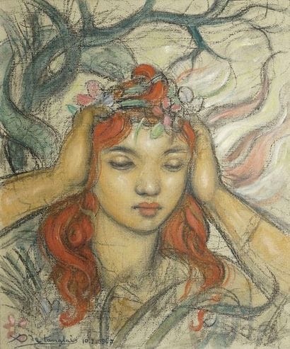 LANGLAIS Xavier de, 1906-1975 Tentation d'Eve,...