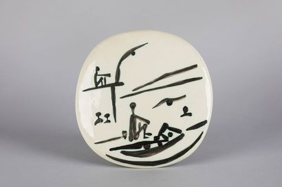 PICASSO Pablo, 1881-1973 Scène de plage,...