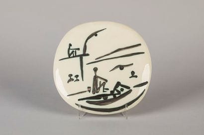 PICASSO Pablo, 1881-1973 Scène de plage,...