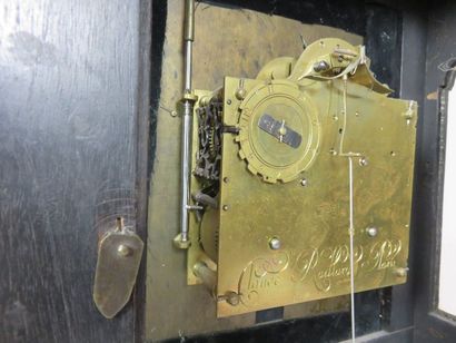 Pendule religieuse en écaille de tortue,...
