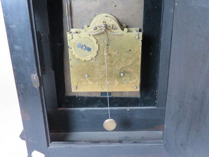 Pendule religieuse en écaille de tortue,...