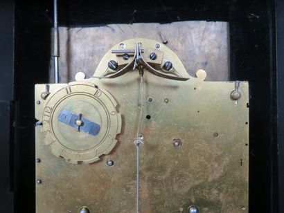 Pendule religieuse en écaille de tortue,...