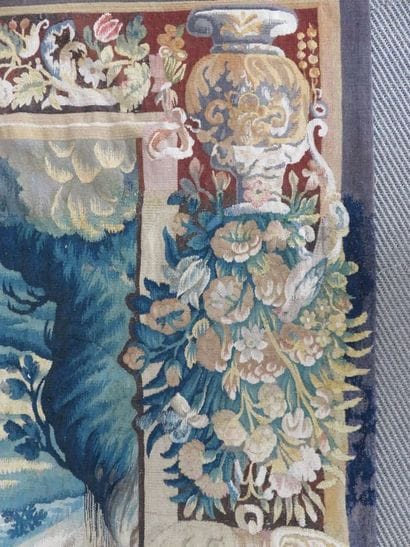 AUBUSSON Importante tapisserie Au premier...