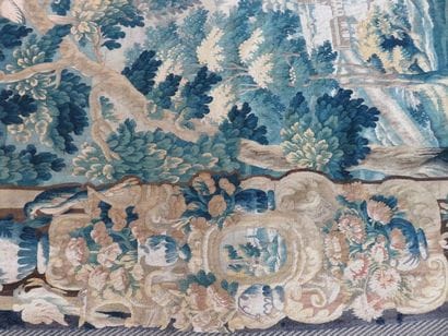 AUBUSSON Importante tapisserie Au premier...