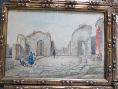 Vues de Pompéï Suite de quatorze estampes...