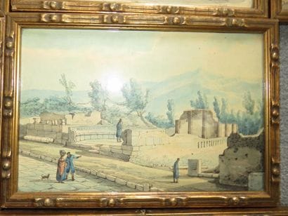 Vues de Pompéï Suite de quatorze estampes...
