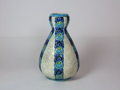 BOCH La Louvière Vase piriforme en céramique...