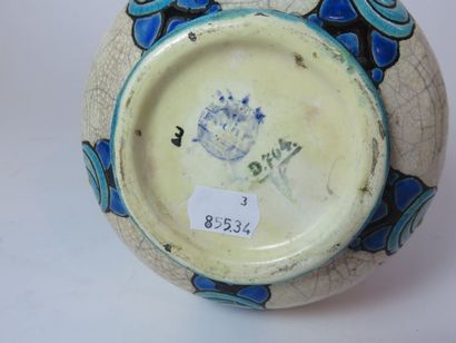 BOCH La Louvière Vase piriforme en céramique...