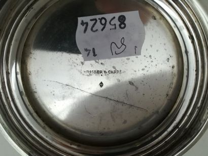 Bol à anses en argent. Modèle uni posant...