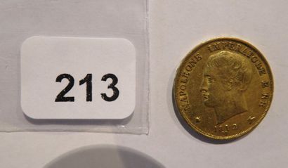 Monnaie or - Napoléonienne - 20 Lire Napoléon...