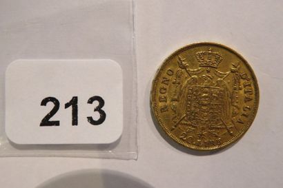 Monnaie or - Napoléonienne - 20 Lire Napoléon...