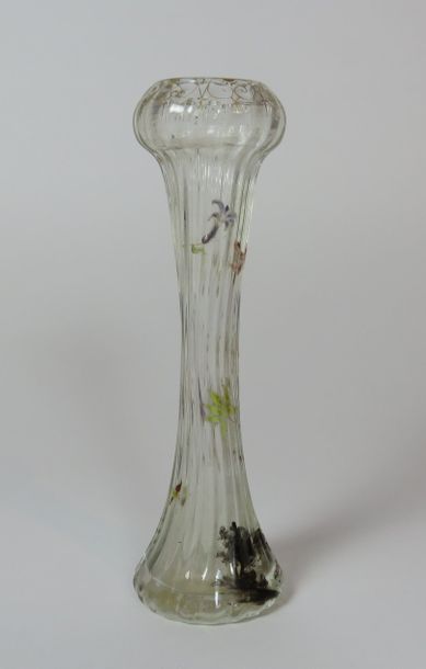 E. GALLE Nancy Vase soliflore en verre à...