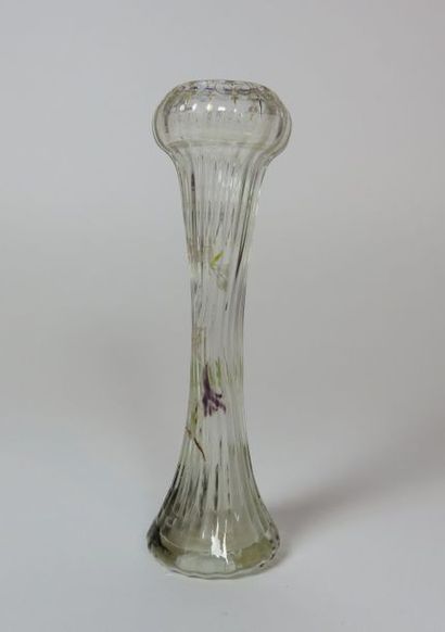 E. GALLE Nancy Vase soliflore en verre à...