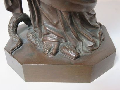 Charles CUMBERWORTH Vierge au serpent Bronze....