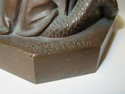 Charles CUMBERWORTH Vierge au serpent Bronze....