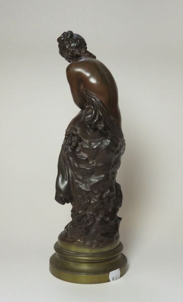 Mathurin MOREAU, 1822-1912 Bise Bronze à...