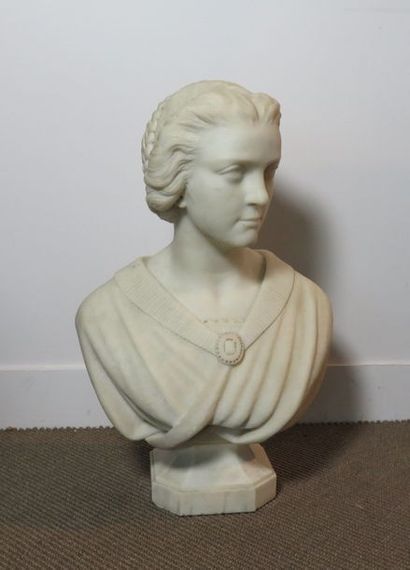 Jules BLANCHARD, 1832-1916 Buste de Marie...