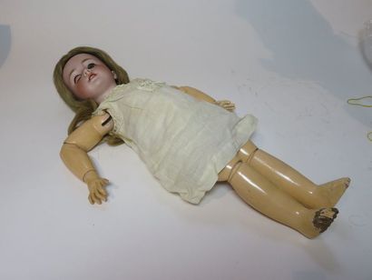 Poupée DEP, tête porcelaine, tampon Jumeau,...
