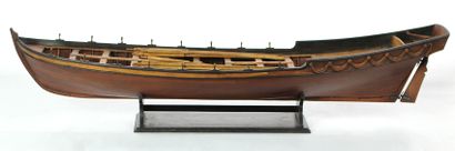 Maquette de la chaloupe du chébec de 1750,...