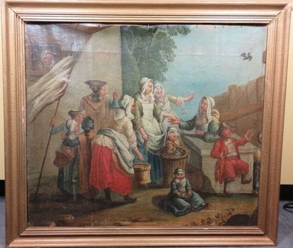 École française du XVIIIe siècle Scène de...