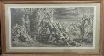 Pierre JULES Descente de croix d'après Rubens...