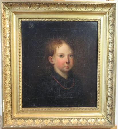 École française vers 1820 Portrait d'un petit...