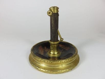 BOIN-TABURET, Paris Briquet de salon en bronze...