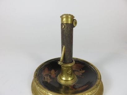 BOIN-TABURET, Paris Briquet de salon en bronze...