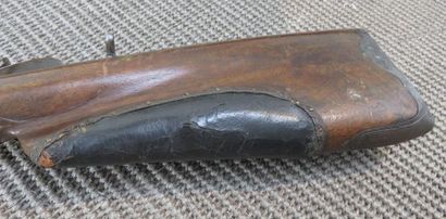 Fusil de chasse à silex, deux coups. Canons...